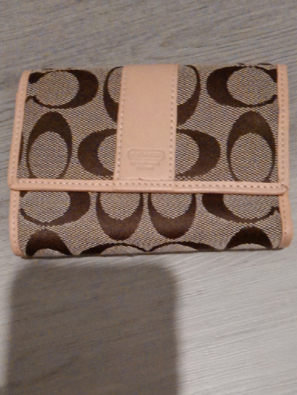 COACH Tan & Brown Signature Canvas BRAND NEW Wallet
